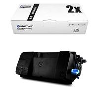 2X Eurotone Toner pour Kyocera FS 2100 4100 4200 4300 D DN remplace 1T02MS0NL0 TK3100