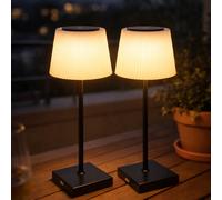 2x Extérieur Intérieur Lampe de Table Touch Balcon Batterie Tdc Dimmable LED