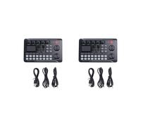 2X F998 Carte Son Microphone Son Interface Audio Mélangeur Carte Son Console de Mixage Amplificateur pour Téléphone PC