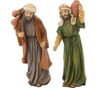2x FADEDA Accompagnateur de caravane / hauteur:8 cm / peint à la main / figurines de crèche détaillées - Noël Table Décoration Accessoires de crèche