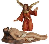 2x FADEDA Personnages de la Passion : Mise au tombeau / Hauteur:5 cm / peints à la main / personnages de crèche détaillés - Noël Table Décoration Accessoires de crèche