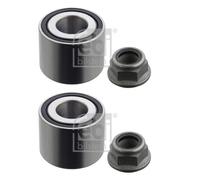 2x Febi 19897 Kit Roulements Arrière des Deux Côtés pour Nissan Renault Kangoo