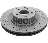 2x FEBI BILSTEIN Disque de frein Avant 345mm 44032