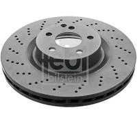 2x FEBI BILSTEIN Disque de frein Avant convient pour MERCEDES-BENZ 344mm 44007
