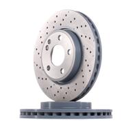 2x FEBI BILSTEIN Disque de frein Avant convient pour MERCEDES-BENZ Classe A