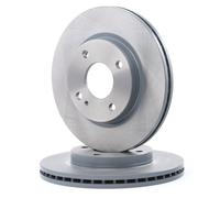 2x FEBI BILSTEIN Disque de frein Avant pour FORD Fiesta Mk7 3/5 portes 258mm