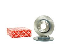 2x FEBI BILSTEIN Disque de frein convient pour PEUGEOT 206 3/5 portes (2A/C)