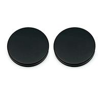 2X FELGNER Rosace de Protection à enjoliveur Aveugle | Paire de rosaces pour Trou de Serrure | Protection, Occultation et Isolation phonique | Protection Contre la saleté et la fumée | Noir Mat