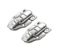 2x Fermeture Fermoir Loquet Inverser pour Boîte de Poitrine Coffre à Outils Valise - Mécanisme de Verrouillage Solide