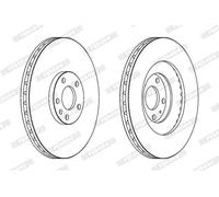 2x FERODO DDF1661C-1 Disque de frein Avant pour AUDI A4 Avant (8ED, B7) 345mm