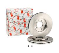 2x FERODO DDF927C PREMIER Coat+ Disque de frein Avant pour VW POLO (9N) 256mm