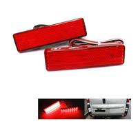 2x feu réflecteur de pare-choc lentille rouge, LED, anti-brouillard, freinage, DRL pour Vivaro Movano Master II Trafic II III Primastar