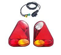 2x Feux arrière 12/24V camion voiture remorque avec ampoules à baïonnette 7m 13 pôles faisceau de câbles SET