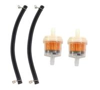 2x Filtre à Carburant & Durite Essence Compatible avec Simson S51 S50 S60 KR51 MZ TS 125 150 250 SR4 Moto Scooter Ligne Carburant