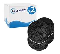 AllSpares Filtre à charbon actif Lot de 2 Ø142 mm – Bosch DHZ2600/Samsung MA-CF102