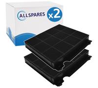 2x Filtre à charbon compatible avec Ikea Type 15 / CHF15/1