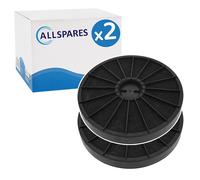 2x Filtre à charbon WPRO FAC509 / F233 par AllSpares