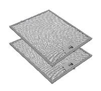 2x Filtre à graisse en métal 300x253mm d'origine SMEG 073410667