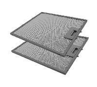 2x Filtre à graisse en métal 305x267mm d'origine Beko pour HCP6.... / HCP9....