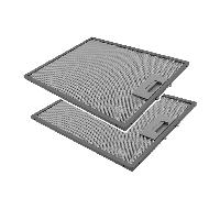 Filtre à graisse en métal 320x258mm d'origine Zanussi pour ZHC60136X / ZHC60156X