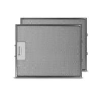 2x Filtre à graisse en métal 320x260mm d'origine SMEG 064091401