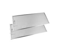2x Filtre à graisse en métal 457x185mm d'origine Hotpoint-Ariston pour HSFX.1