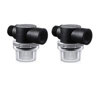2X Filtre de Crépine de Pompe à Eau, Crépine de Rechange pour Tuyau Torsadé 1/2 Pouces Compatible avec Les Pompes WFCO Ou Shurflo Pompes