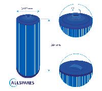 2x Filtre pour spa Jacuzzi série J300 / J400 / J500 / 6000383A (antibactérien)