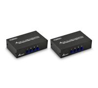 2X FJGEAR Sélecteur AV 4 en 1 Sortie Av RCA Interface Commutateur Audio et Vidéo Commutateur AV Multifonction 4 Voies