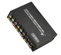 2X FJGEAR Sélecteur AV 4 en 1 Sortie Av RCA Interface Commutateur Audio et Vidéo Commutateur AV Multifonction 4 Voies