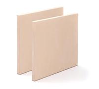 2x FOND DE PEINTURE EN BOIS 40x40 cm | Bois de bouleau naturel | Profondeur 3,8 cm | Tableau de peinture, fond de peinture en bois, toile en bois de bouleau, cadre pour peindre, artisanat de bricolage
