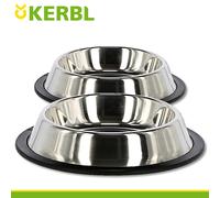 2x Gamelle Pour Chien Chaton Kerbl Standard En Acier Inoxydable 200ml