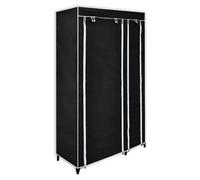 2x Garde-robes Pliable Crème Tissu Penderie Armoire Rangement Etagère vidaXL