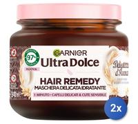 2x Garnier Ultra Douce Masque Cheveux 340 Ml. Pot Douceur D'Avoine