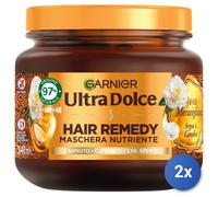 2x Garnier Ultradoux Masque Cheveux 340 Ml. Pot D'huiles Merveilleuses