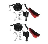 2X Generateur de Dynamo A Friction de Bicyclette Motorise Feu Arriere avec Accessoires