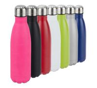 2x Gourdes inox bouteille eau acier inoxydable 0,5 litre isotherme froid chaud, rose