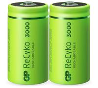 2x Gp Recyko Baby C Batterie Nimh 3000mAh 1,2V HR14 R14 Rechargeable Batterie