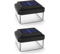 2x GreenBlue lampe solaire à LED pour poteau 100x100mm, toit enveloppant, GB128