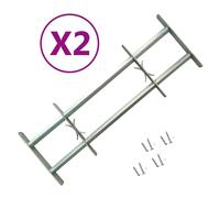 2x Grilles Réglables de Sécurité de Fenêtres 700-1050 mm Protection vidaXL