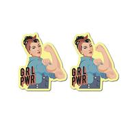 2X GRL PWR Sticker Decal Feminist Woman Girl Power Equal Rights Solidarity