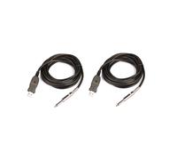 2X Guitare 3 Mètres pour PC Cable D'Enregistrement USB Adaptateur Interface de Connexion 6.5mm