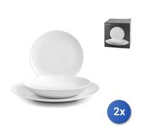 2X H&H Hollywood Services De Table 18 Pièces Coupe