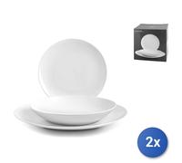 2X H&H Hollywood Services De Table 18 Pièces Coupe