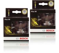 Bosch H4 Plus 90 lampes de phare - 12 V 60/55 W P43t - 2 ampoules