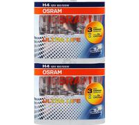 2X H4 12V 60 55W P43T ULTRA LIFE 2Pièces Osram