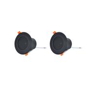 2X Haut-Parleur de Plafond 3 Pouces 10 W, Étanche à L'Humidité, Gamme Complète, avec Couvercle, Système Audio Domestique Tendance, Noir