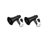 2X Haut-Parleur MéGaphone Portable 35 w avec Microphone Portable Amovible, SirèNe IntéGréE (Noir)