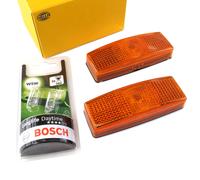 2X HELLA Feu De Marquage Latéral Arrière BOSCH Ampoule W5W 12V