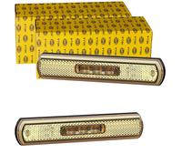 2x HELLA Feu Latéral Jaune LED 12V 24V Convient pour 2PS 013 300-091